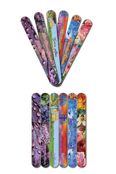 Christian Emery Board - Faith Hope Love (24-Pack) - 150/150 Grit Colorful Nail File - Nail Spa Party Favors Supplies - Best Stocking Stuffers Gift for Girls Women Kids Mom Girlfriend -