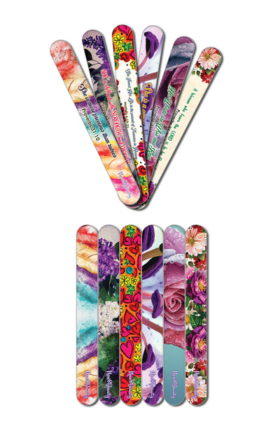 Christian Emery Board - Virtuous Woman (24-Pack) - Best for Manicure Pedicure - Nail Salons Nail Care Nail Spa - Great Gift Ideas