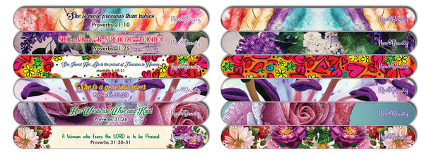 Christian Emery Board - Virtuous Woman (36-Pack)