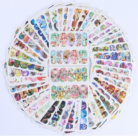 New8Beauty Nail Art Stickers Decals Series 6 (50-Pack) - Animal Assorted Themes