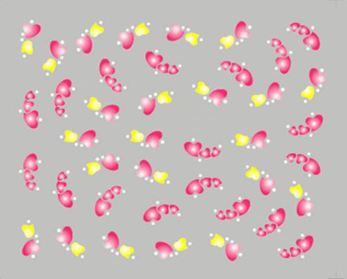 New8Beauty Nail Art Stickers Decals Series 8 (10-Pack) - 3D Assorted