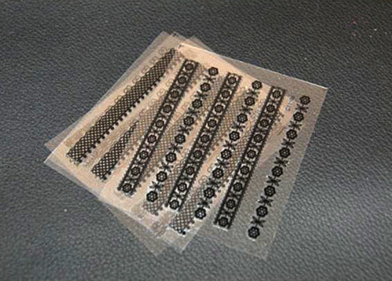 New8Beauty Nail Art Stickers Decals Series 11B (30-Pack) - Black Lace