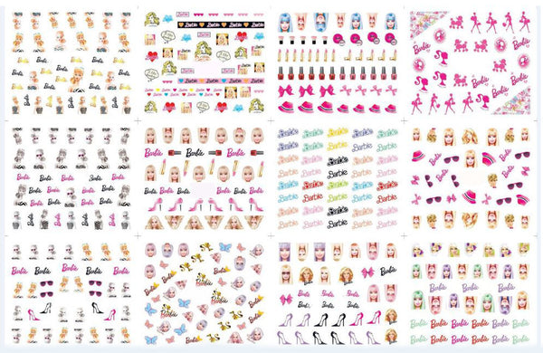 New8Beauty Nail Art Stickers Decals Series 16 (50-Pack) - Animal Cartoons