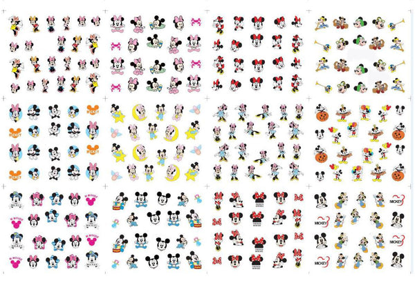 New8Beauty Nail Art Stickers Decals Series 16 (50-Pack) - Animal Cartoons