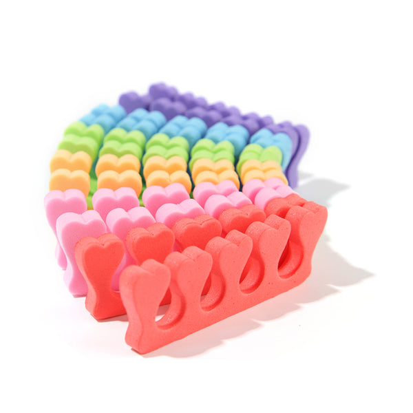 New8Beauty Toe Separators Toe Spacers Variety Colors Series (12 Pairs)- Apply Nail Polish During Pedicure Manicure - Stocking Stuffers for Women Girls - Nail Spa Party Supplies (Multicolors 12-Pairs)