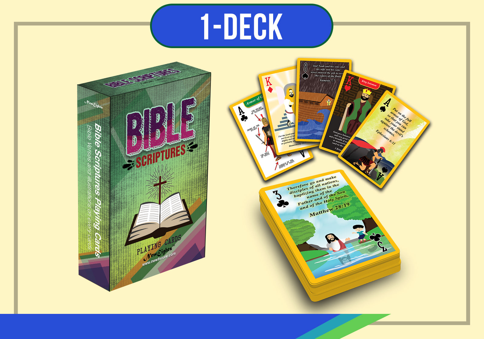 Bible Scriptures Playing Cards (1-Deck)
