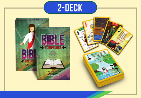 Bible Scriptures Playing Cards (2-Deck)