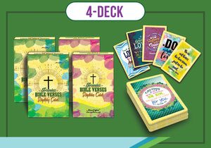 Popular Bible Verses Scriptures Cards (4-Deck)