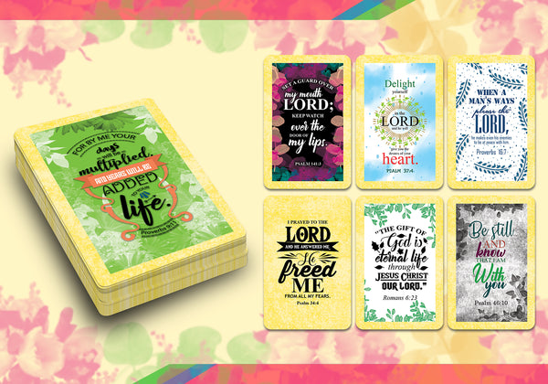 Popular Bible Verses Scriptures Cards (4-Deck)