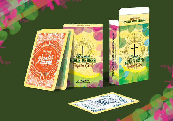 Popular Bible Verses Scriptures Cards (4-Deck)