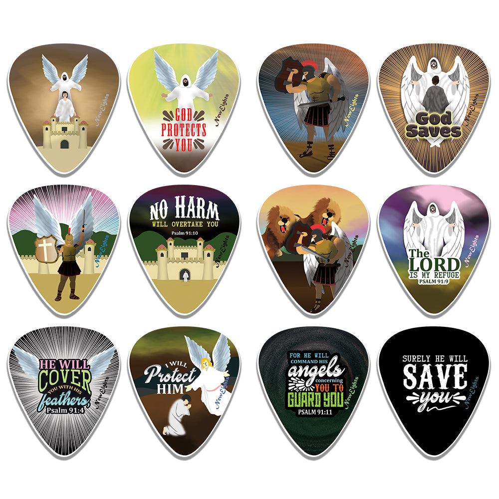 Psalm 91 Guitar Picks (12-Pack)