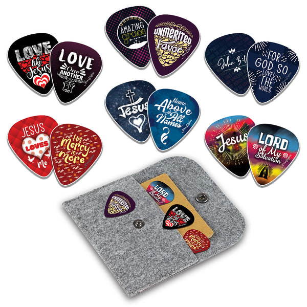 Bible Verse Guitar Picks - Love Like Jesus (12-Pack)