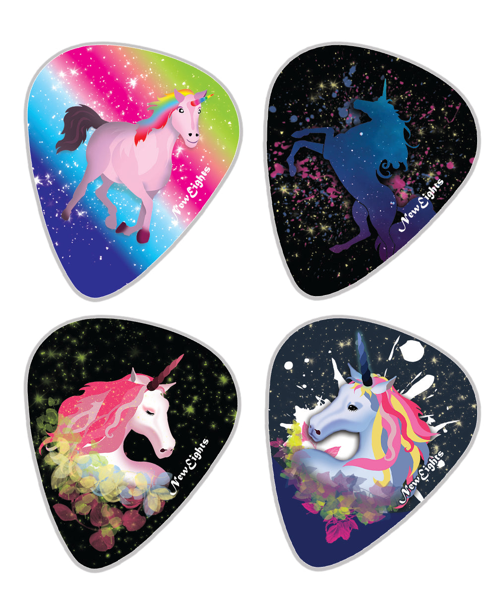 Unicorn guitar picks top