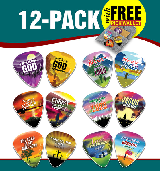 Acoustic Guitar Picks - Everlasting God (12-Pack)