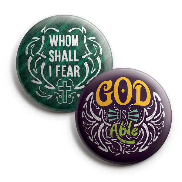 "NewEights Religious Pinback Buttons - Christ is Enough (10-Pack) - Large 2.25"" VBS Sunday School Easter Baptism Thanksgiving Christmas Rewards Encouragement Gift"