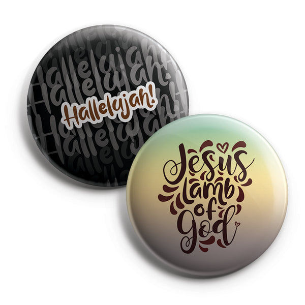 NewEights Religious Pinback Buttons - Way Maker (10-Pack) - Large 2.25" VBS Sunday School Easter Baptism Thanksgiving Christmas Rewards Encouragement Gift Token for Boys, Girls, Teens & Adults