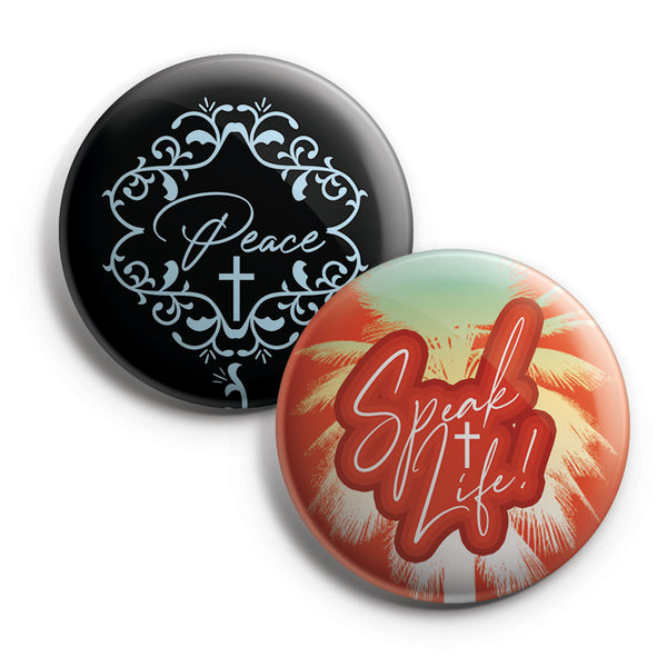 NewEights Religious Pinback Buttons - Way Maker (10-Pack) - Large 2.25" VBS Sunday School Easter Baptism Thanksgiving Christmas Rewards Encouragement Gift Token for Boys, Girls, Teens & Adults