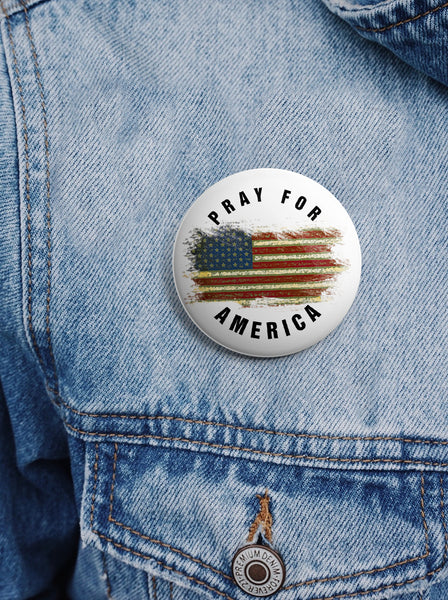 "NewEights Pray for America Pinback Buttons (10-Pack) - Large 2.25"" VBS Sunday School Easter Baptism Thanksgiving Christmas Rewards Encouragement Gift"