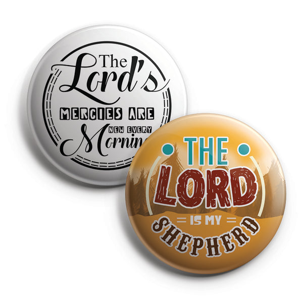 "Religious Pinback Buttons - Amazing Grace (10-Pack) - Large 2.25"" VBS Sunday School Easter Baptism Thanksgiving Christmas Rewards Encouragement Gift Token"