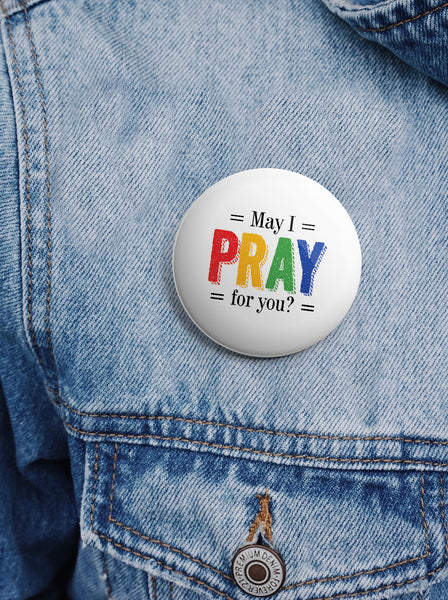 "Religious Pinback Buttons - Pray (10-Pack) - Large 2.25"" VBS Sunday School Easter Baptism Thanksgiving Christmas Rewards Encouragement Gift"