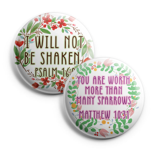 "Inspirational Pinback Buttons for Women Series 4 (10-Pack) - Large 2.25"" Pins Badge"