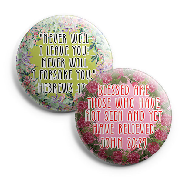 "Inspirational Pinback Buttons for Women Series 4 (10-Pack) - Large 2.25"" Pins Badge"