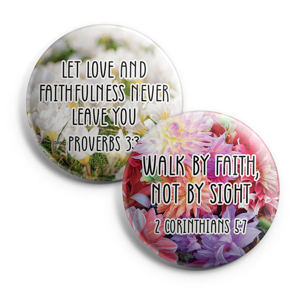 "Inspirational Pinback Buttons for Women Series 5 (10-Pack) - Large 2.25"" Pins Badge"