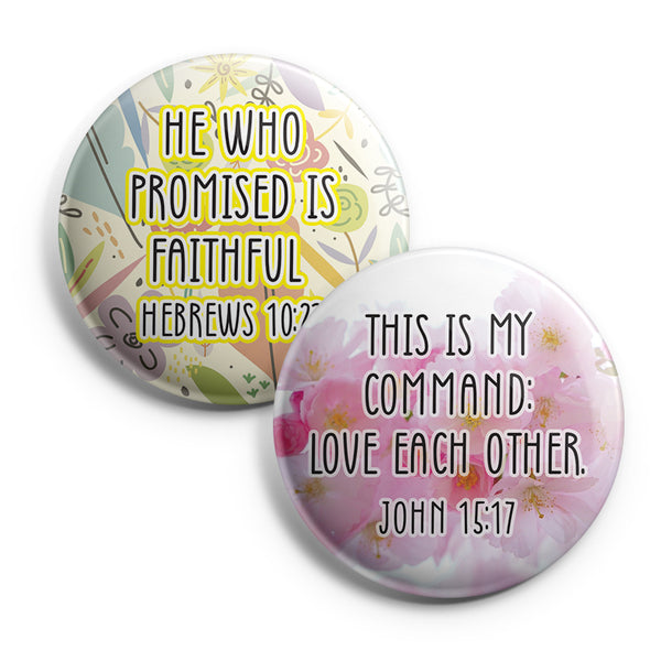 "Inspirational Pinback Buttons for Women Series 5 (10-Pack) - Large 2.25"" Pins Badge"