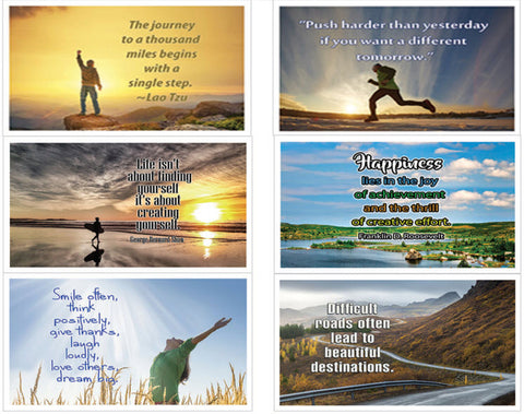 NewEights Inspirational Quotes Postcards Cards (12-Pack) Bulk Collection & Gift wih Inspirational, Motivational,Encouragement Messages