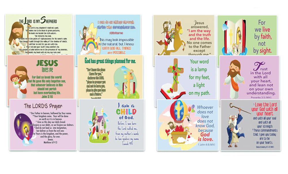 NewEights Christian Postcards for Kids