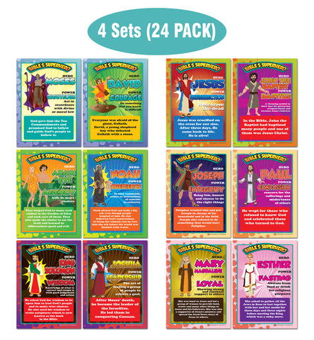 NewEights Bible Knowledge Series 2 Learning Posters (24-Pack) â€“ Home Schooling Educational Charts
