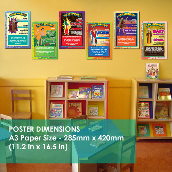 NewEights Bible Knowledge Series 2 Learning Posters (24-Pack) â€“ Home Schooling Educational Charts