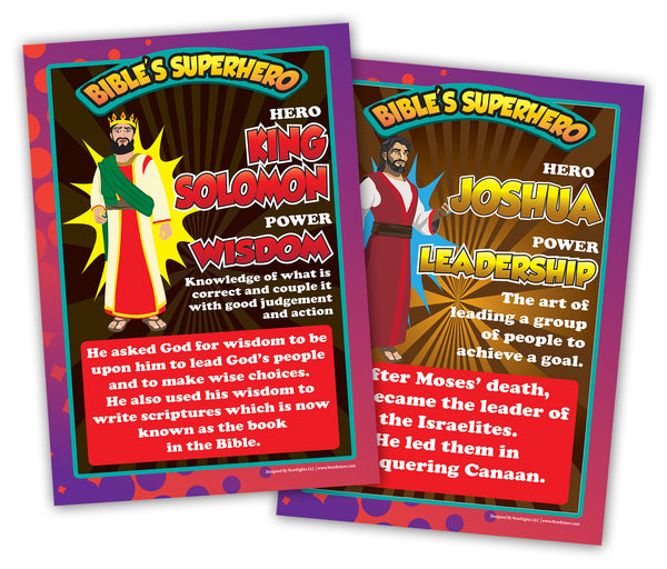 NewEights Bible Knowledge Series 2 Learning Posters (6-Pack) â€“ Premium Buy Bulk Pack Set