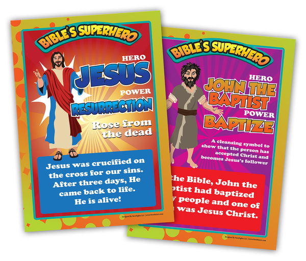NewEights Bible Knowledge Series 2 Learning Posters (6-Pack) â€“ Premium Buy Bulk Pack Set
