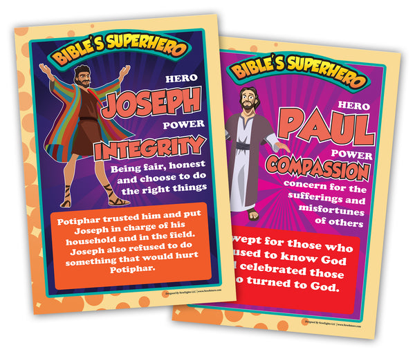 NewEights Bible Knowledge Series 2 Learning Posters (6-Pack) â€“ Premium Buy Bulk Pack Set