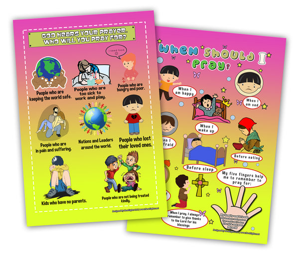 NewEights Bible Knowledge Series 4 Learning Posters (6-Pack) â€“  Home Schooling Value Buy