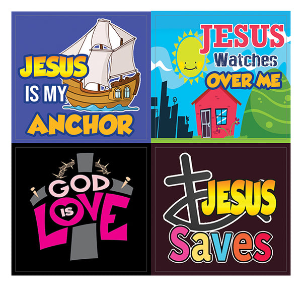 Awesome God Stickers for Kids (10 Sheets) - Perfect Giveaways for VBS and Children Ministries