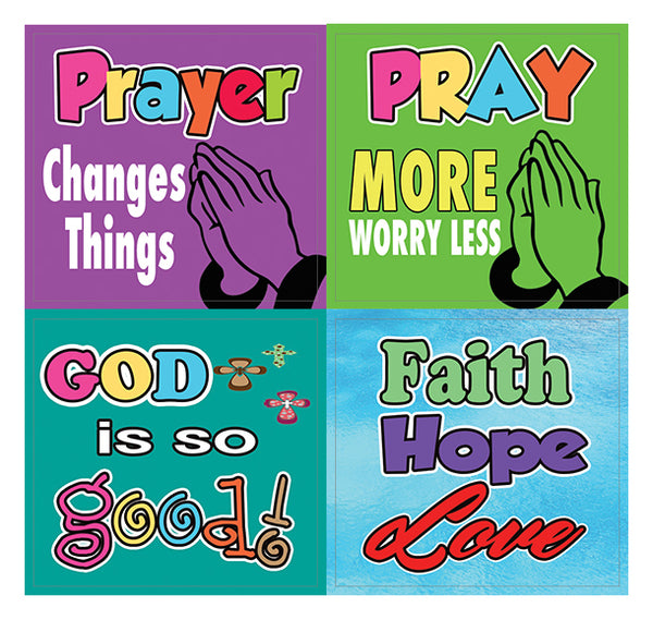 Awesome God Stickers for Kids (10 Sheets) - Perfect Giveaways for VBS and Children Ministries