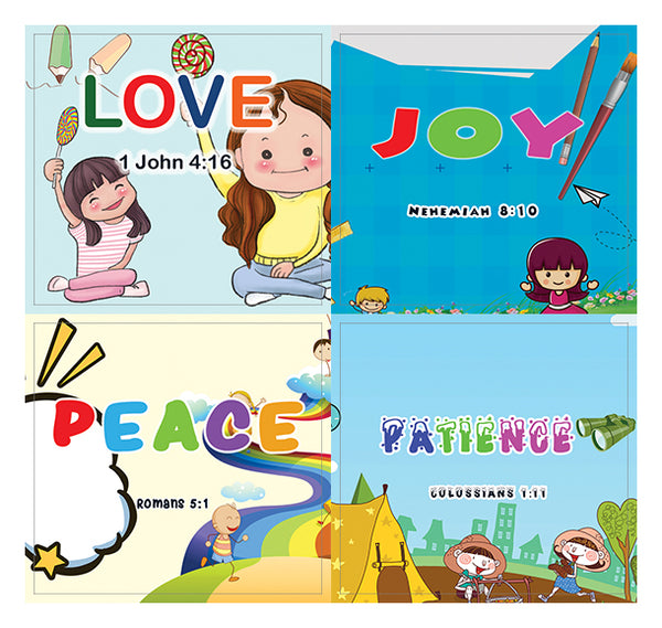 NewEights Christian Learning For Kids: Developing Character Stickers (10-Sheets) - Finding Strength In Building Good Characteristics Towards God - Christian Sticker Designs Bulk Buy Variety Pack