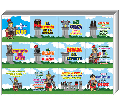 Spanish Armor of God Stickers