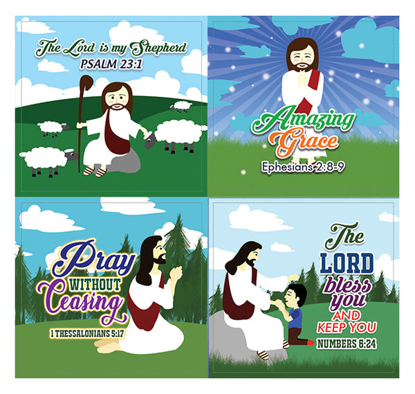 God is Good All The Time Jesus Bible Stickers