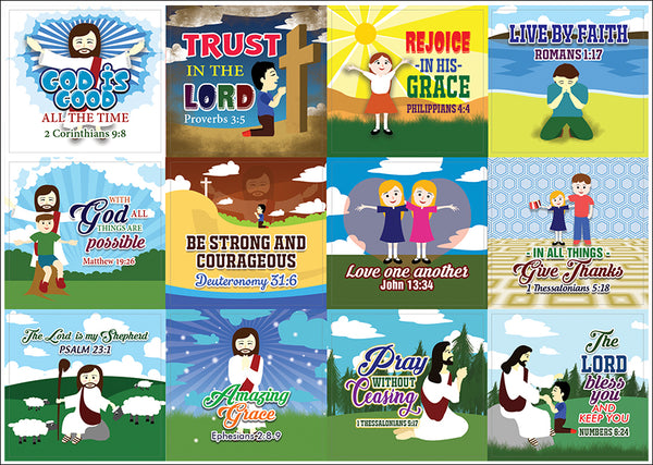 God is Good All The Time Jesus Bible Stickers