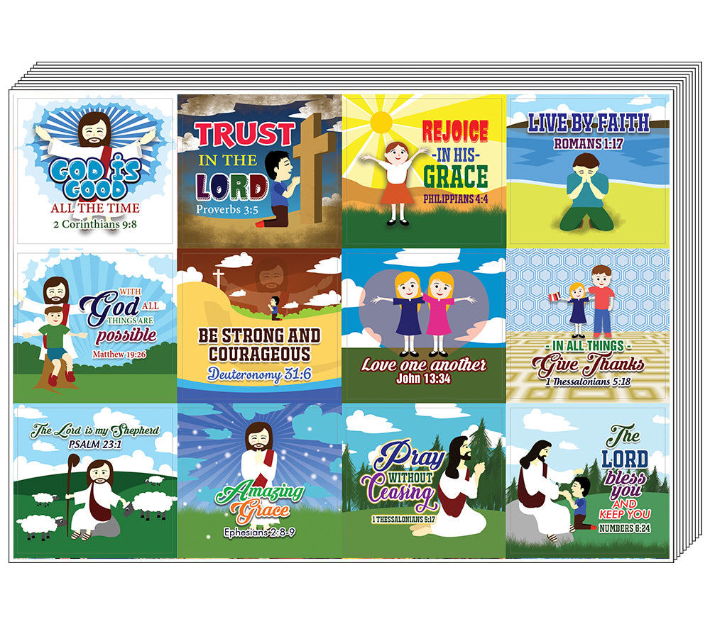 God is Good All The Time Jesus Bible Stickers