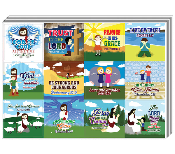 God is Good All The Time Jesus Bible Stickers