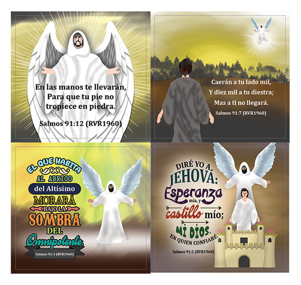 Spanish Salmos 91 Stickers (20-Sheet)