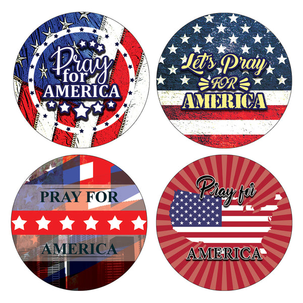 NewEights Pray for America Stickers (10-Sheet)