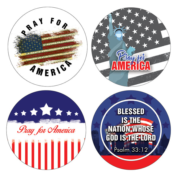 NewEights Pray for America Stickers (5-Sheet)