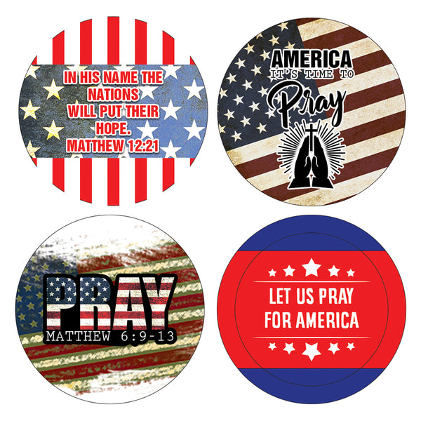 NewEights Pray for America Stickers (10-Sheet)