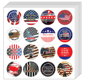 NewEights Pray for America Stickers (10-Sheet)