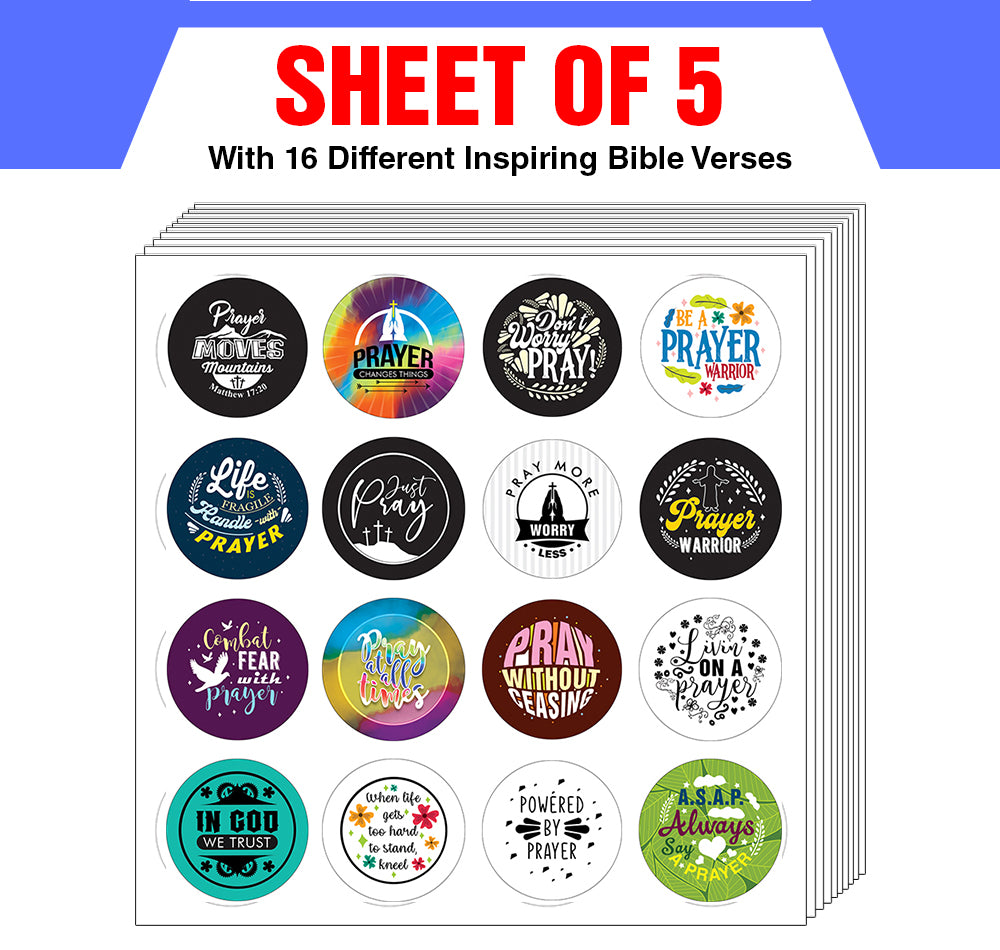 Prayer Stickers (5-Sheet) – New8Store